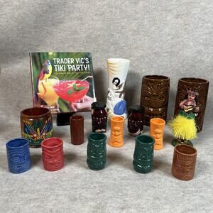 Tiki Bar 16‑Piece Collection • Trader Vic’s • Germaine’s Luau • Hypnotiki Shots